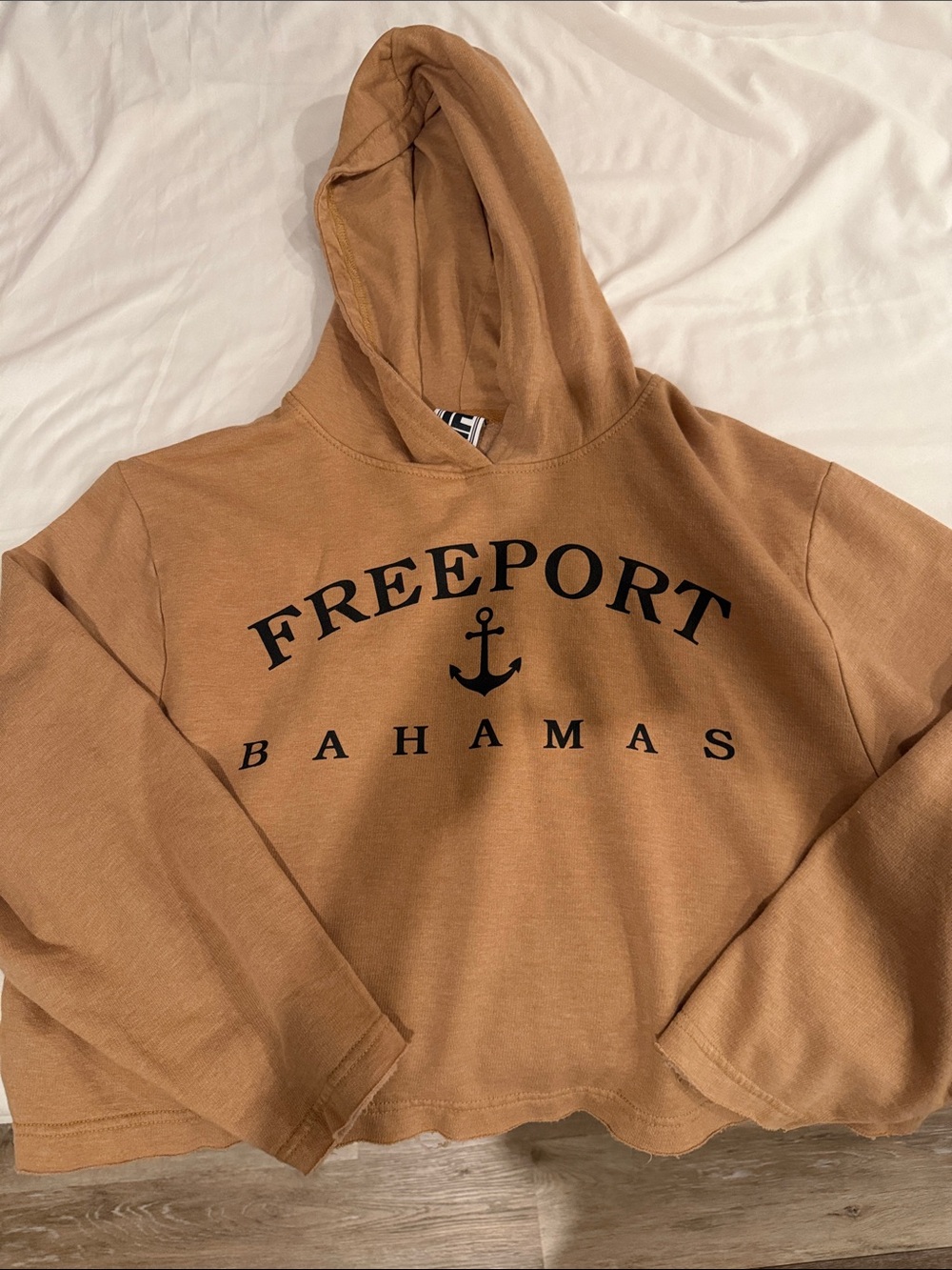 Freeport Bahamas Anchor Hoodie - Camel Brown